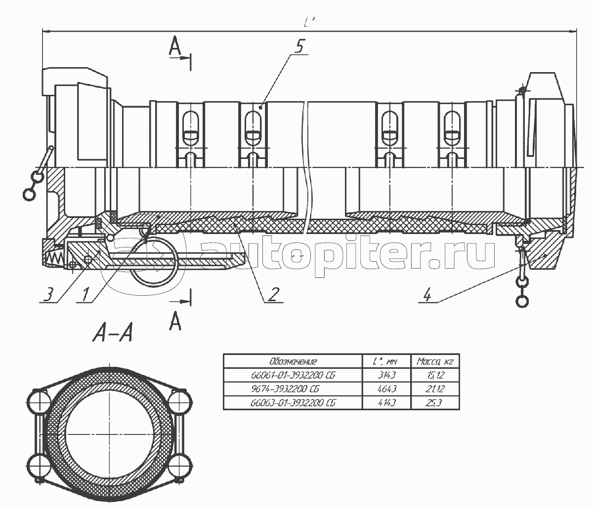 66061-01-3932200, 66063-01-3932200, 9674-3932200 Рукав