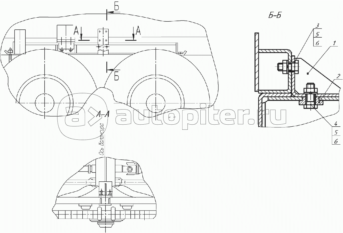 66063-8516090 Установка упора опоры цистерны