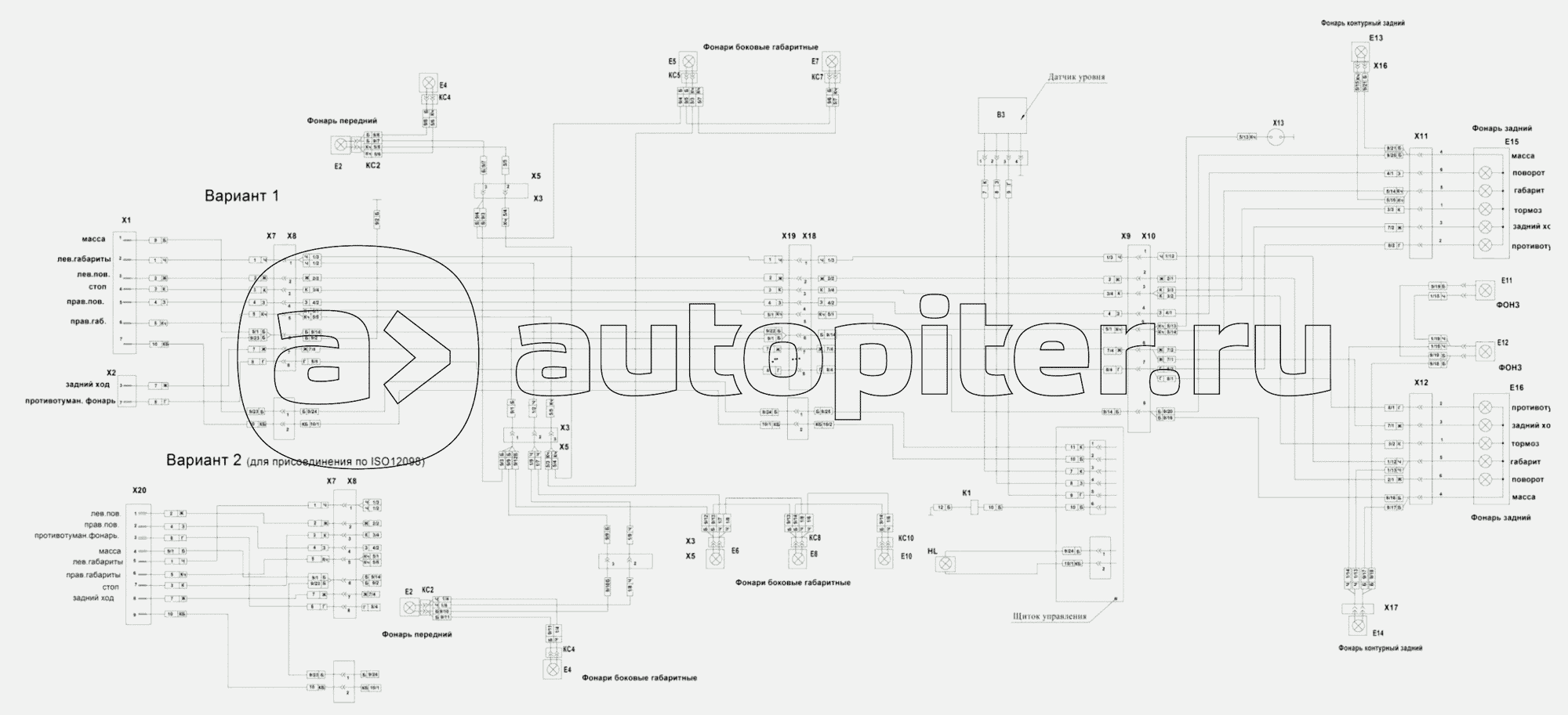 8602-3700020 Э4-04 Схема электрическая соединений