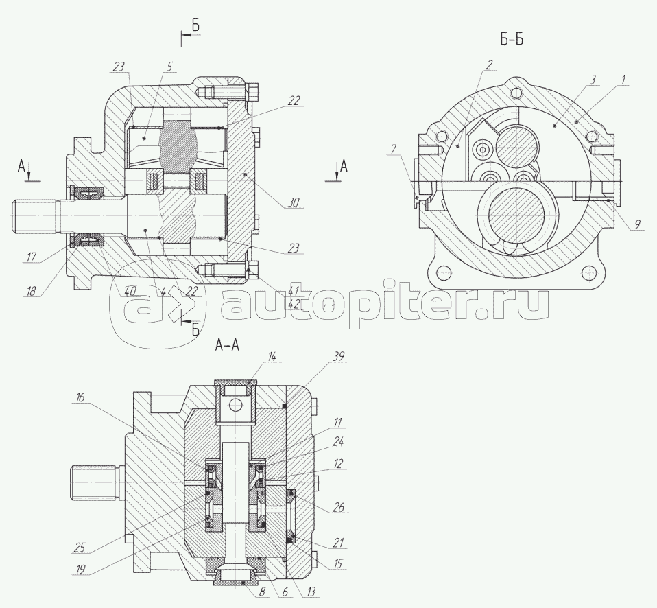 ГМШ 32-3-Л-00 Гидромотор шестеренный левого вращения
