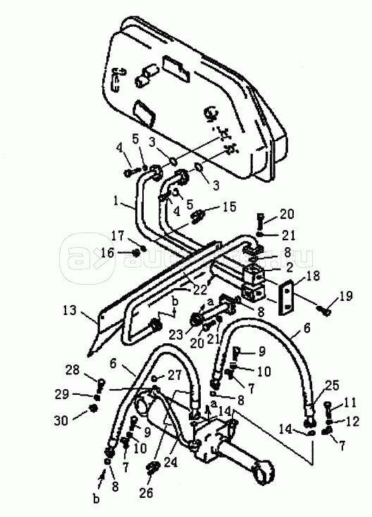 HYDRAULIC PIPING (HYDRAULIC TANK TO RIPPER CYLINDER)