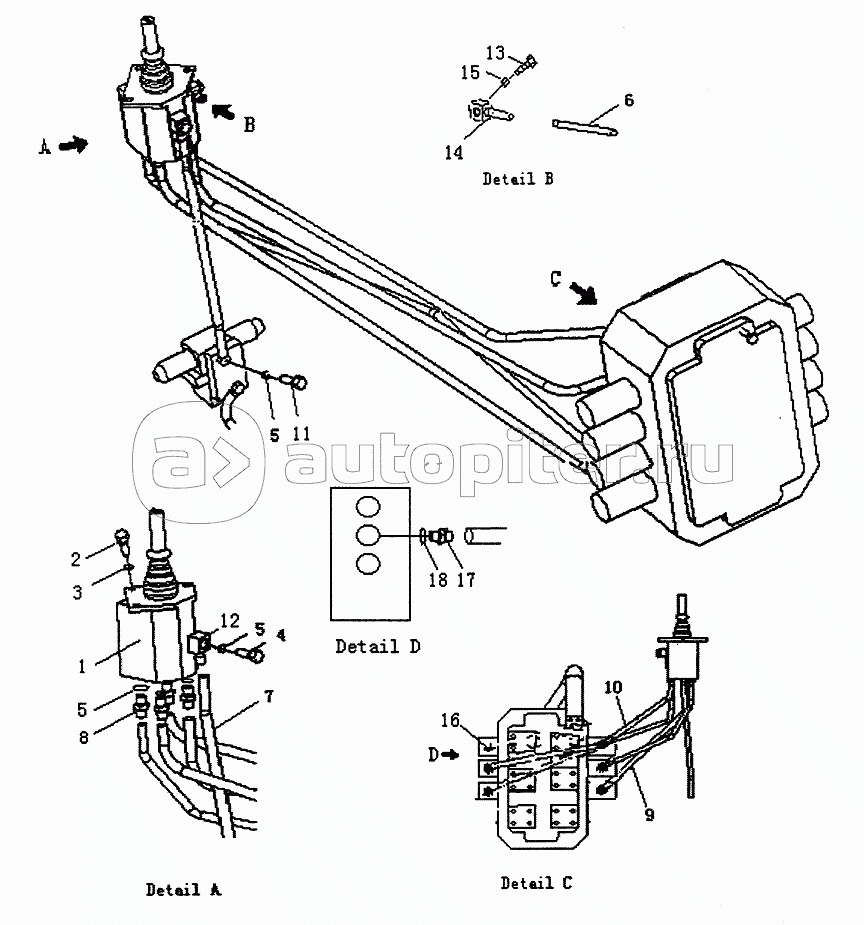 HYDRAULIC PIPING (VALVE TO VALVE) (PD165Y-1)