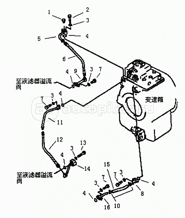 TORQUE CONVERTER PIPING (PD165Y,PD165YS) (2/3)