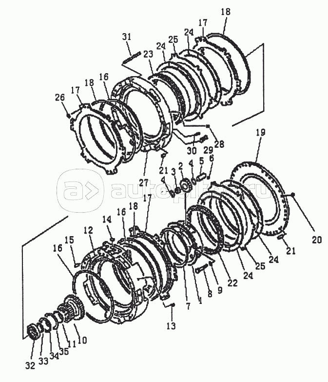 TRANSMISSION GEAR AND SHAFT (PD220Y-1, PD220YS) (2/3)