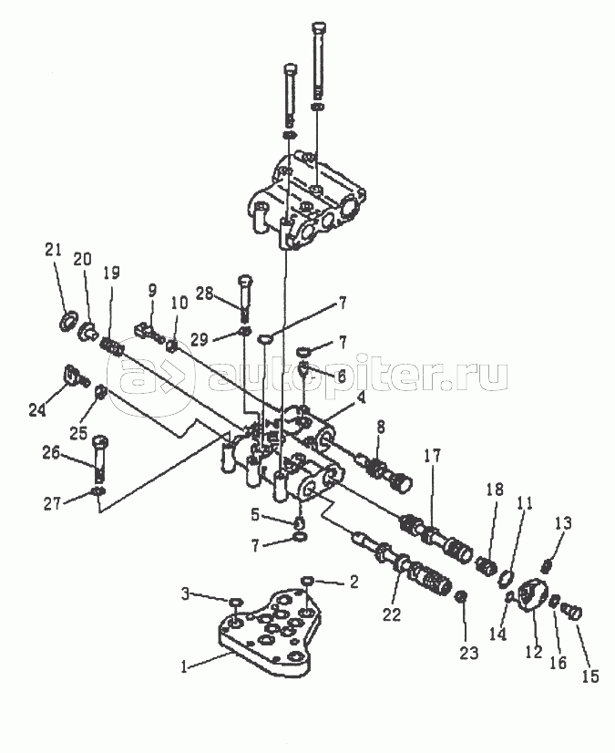 TRANSMISSION CONTROL VALVE (PD220Y-1, PD220YS) (1/2)