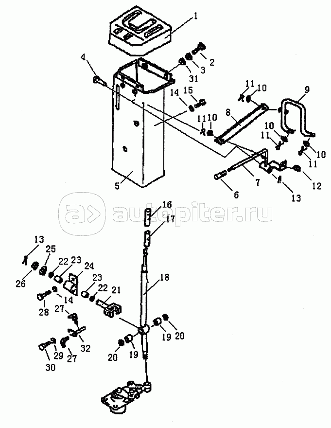 GEAR SHIFT LEVER (PD220Y-1, PD220Y-2) (1/2)