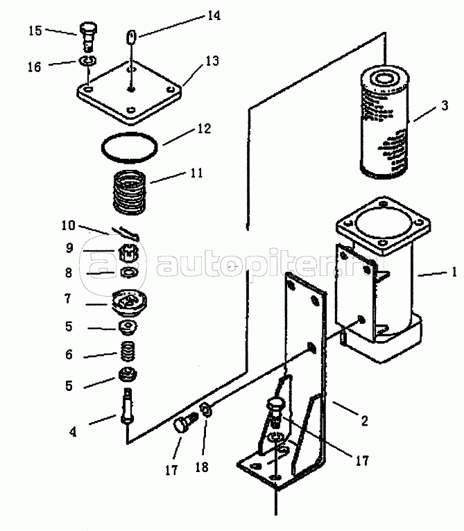 TORQUEFLOW TRANSMISSION OIL FILTER (PD220Y-1, PD220Y-2)
