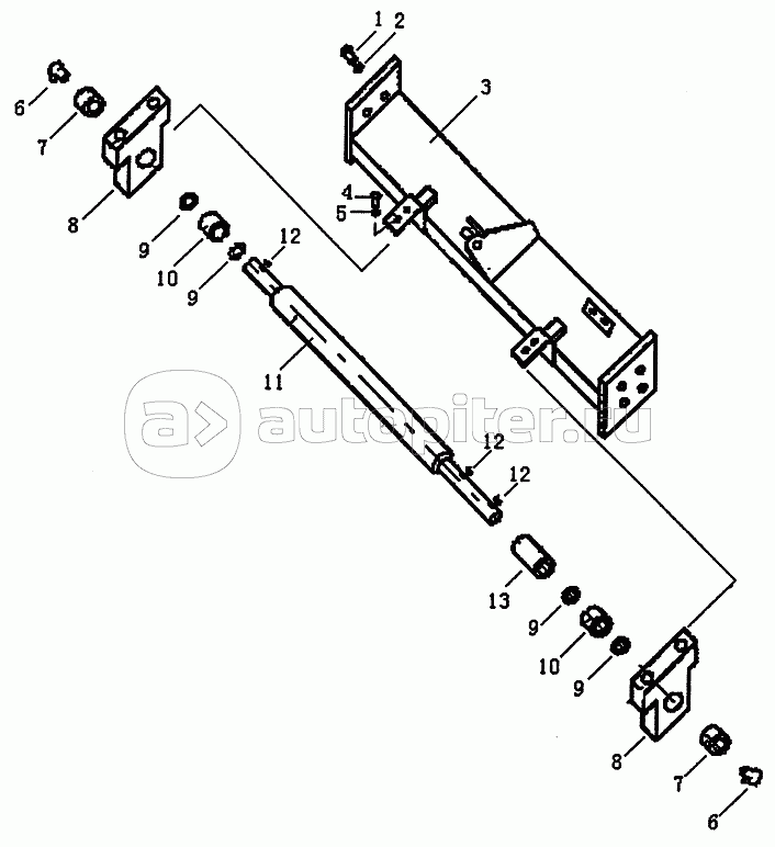 STEERING AND BRAKE LINKAGE (PD220Y-1, PD220YS) (1/2)
