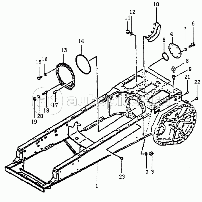 STEERING CASE AND MAIN FRAME PD320Y PD320Y-1