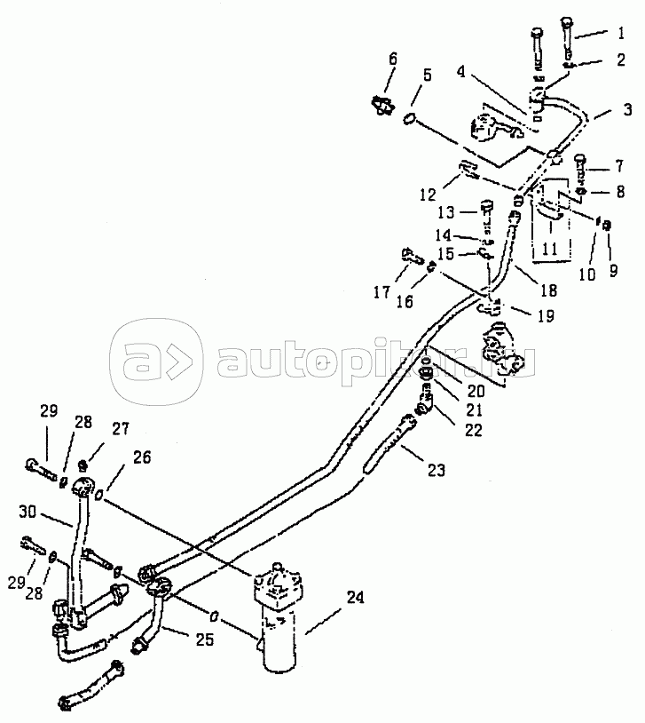 STEERING OIL PIPING PD320Y-1 PD320Y-2 2/3