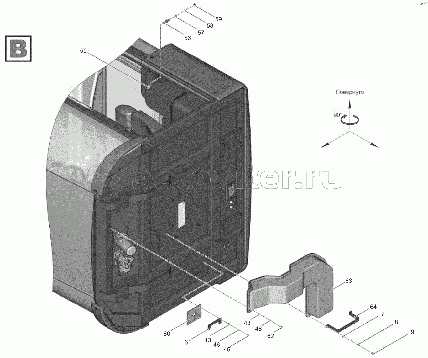 708.4-67 00 00-3 Кабина в сборе до 01.01.19