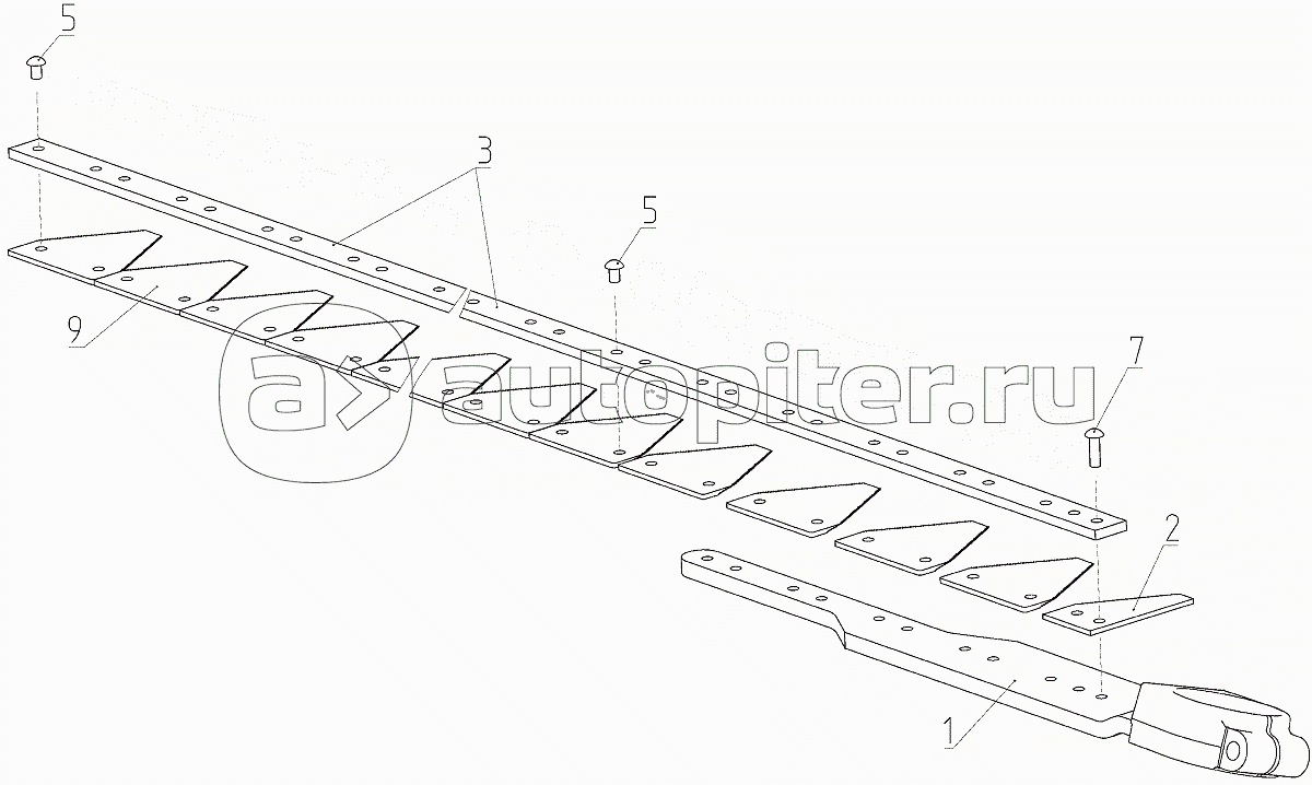 Нож (081.27.02.010А), Иллюстрация действительна для техники, произведенной с 20100615