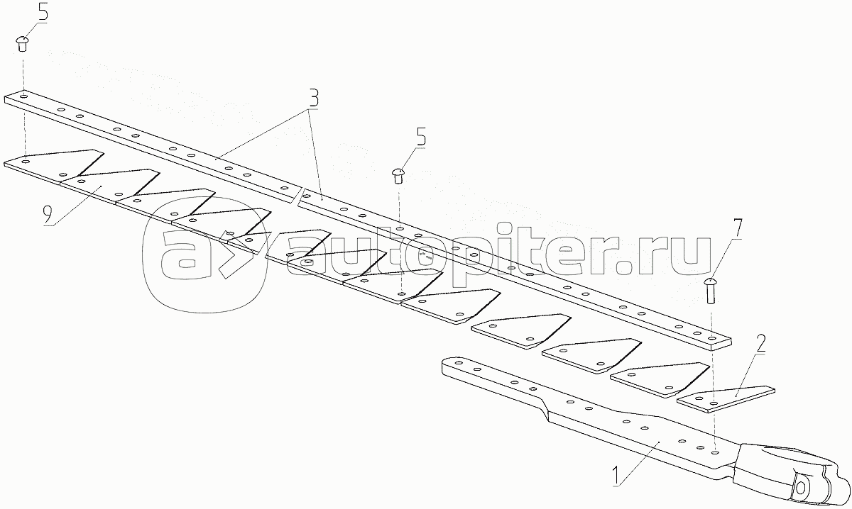 Нож (081.27.02.010А-03), Иллюстрация действительна для техники, произведенной с 20100615