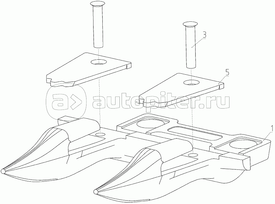 Палец двойной (081.27.12.170), Иллюстрация действительна для техники, произведенной с 20111003