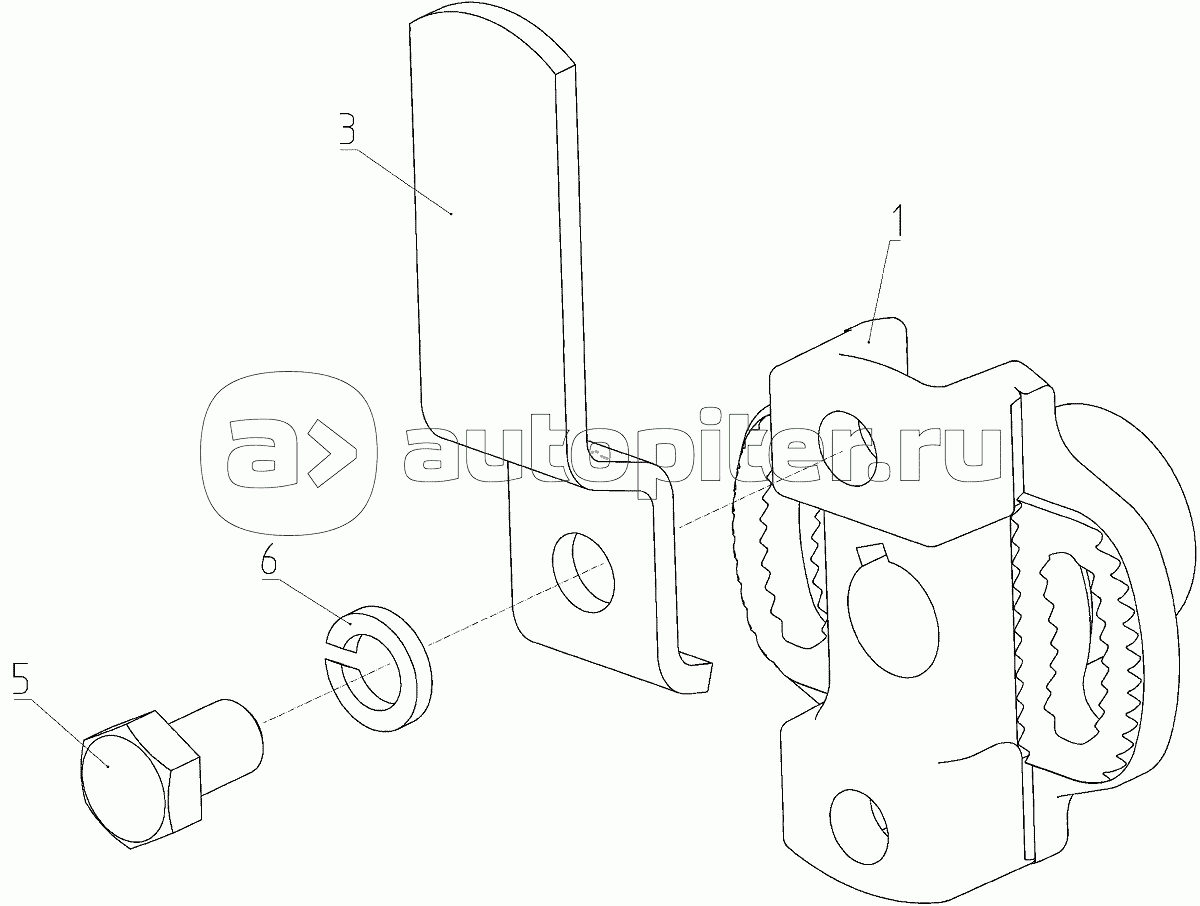 Втулка (РСМ-10.08.04.110А), Иллюстрация действительна для техники, произведенной с 20060926