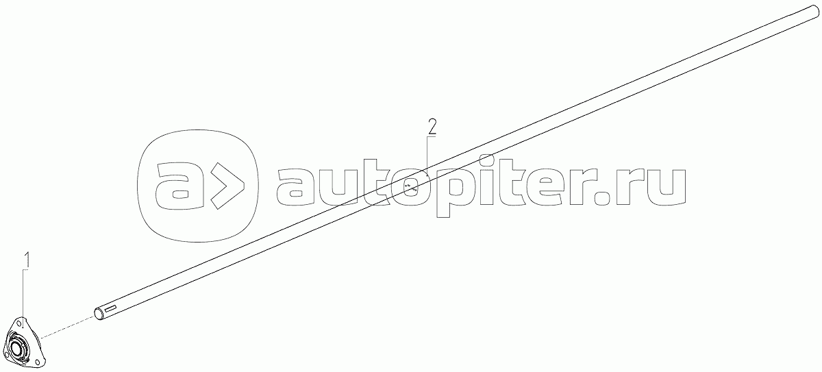 Ось с Подшипником (081.27.04.060), Иллюстрация действительна для техники, произведенной с 20051001