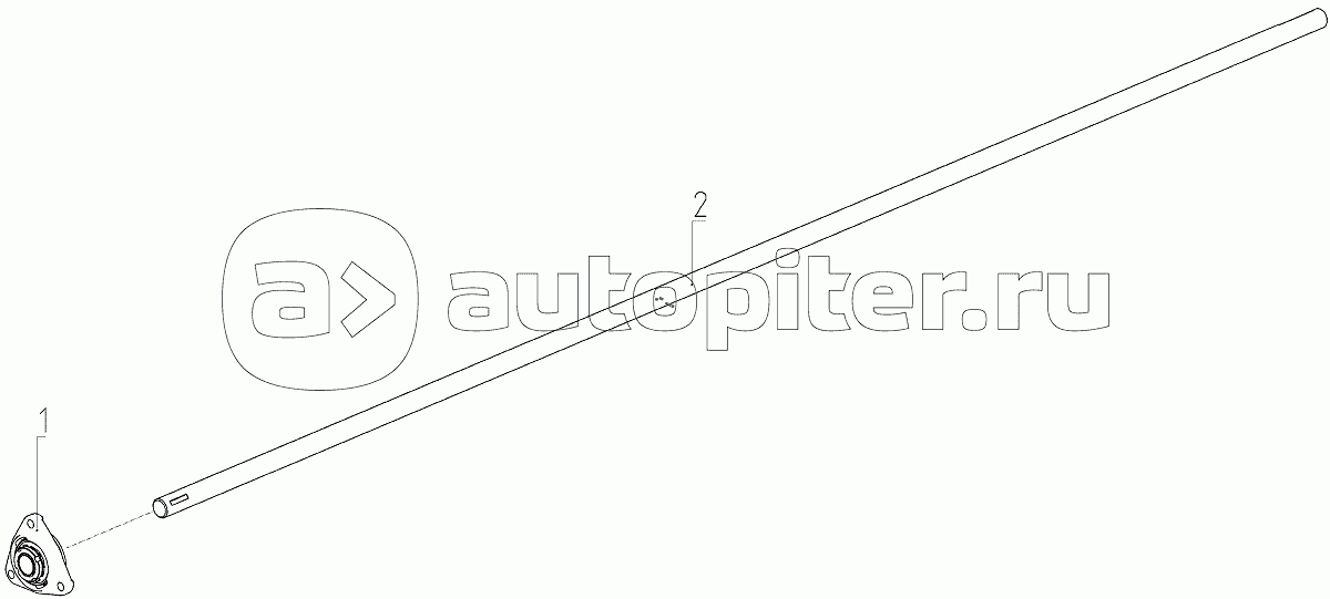 Ось с Подшипником (081.27.04.060-02), Иллюстрация действительна для техники, произведенной с 20051001