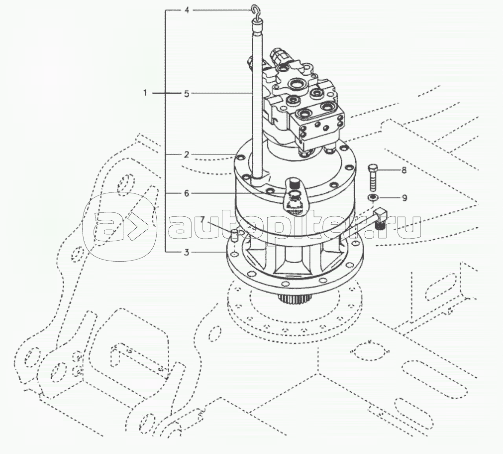 11212924 Swing motor with mounting parts