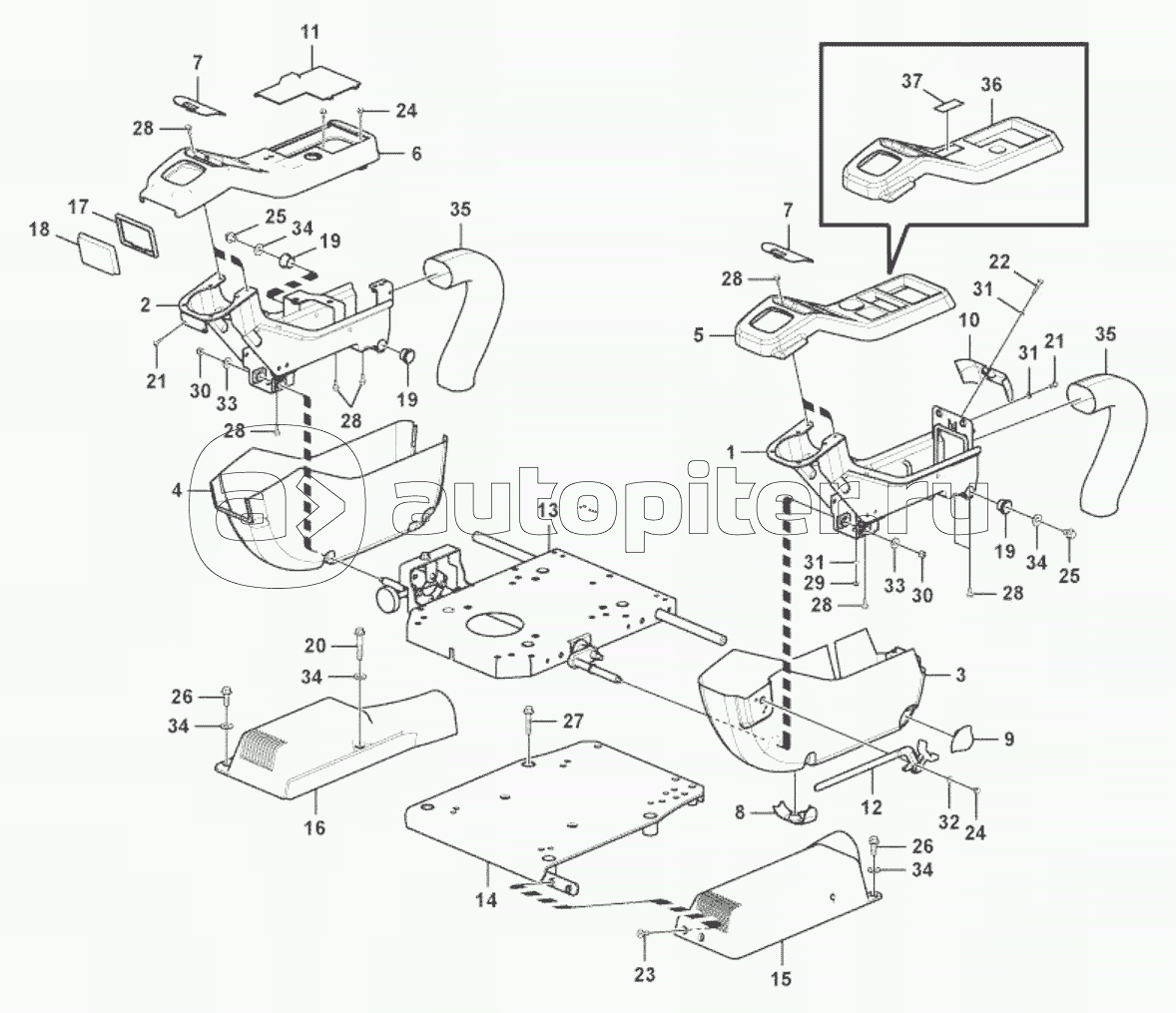 11212924 Instrument panel, control panel