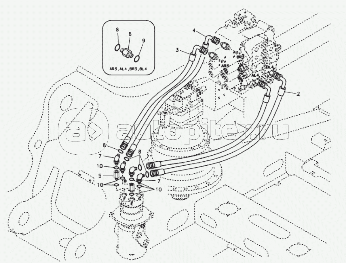 11212924 Turning jo int line, control valve to turning joint