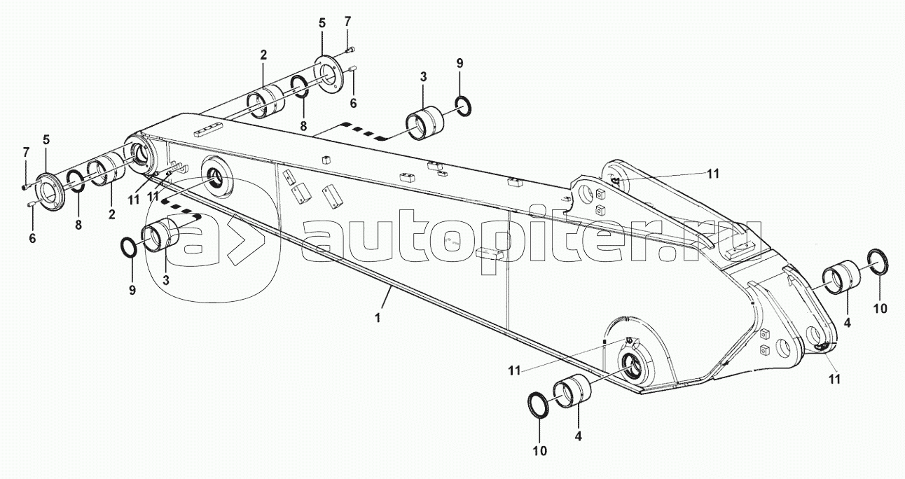Lubricating arm and tubing with tubing seat