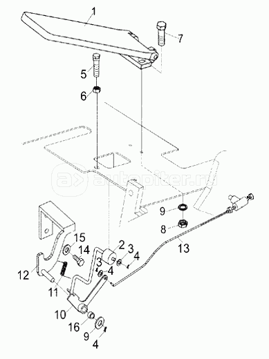 ACCELERATOR PEDAL (K21, K25, C240, HFC4DA1-G, 4TNE92)