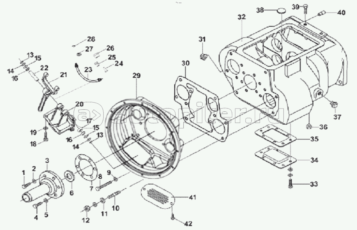 9JS135T-B CLUTCH AND GEARBOX HOUSING ASSEMBLY