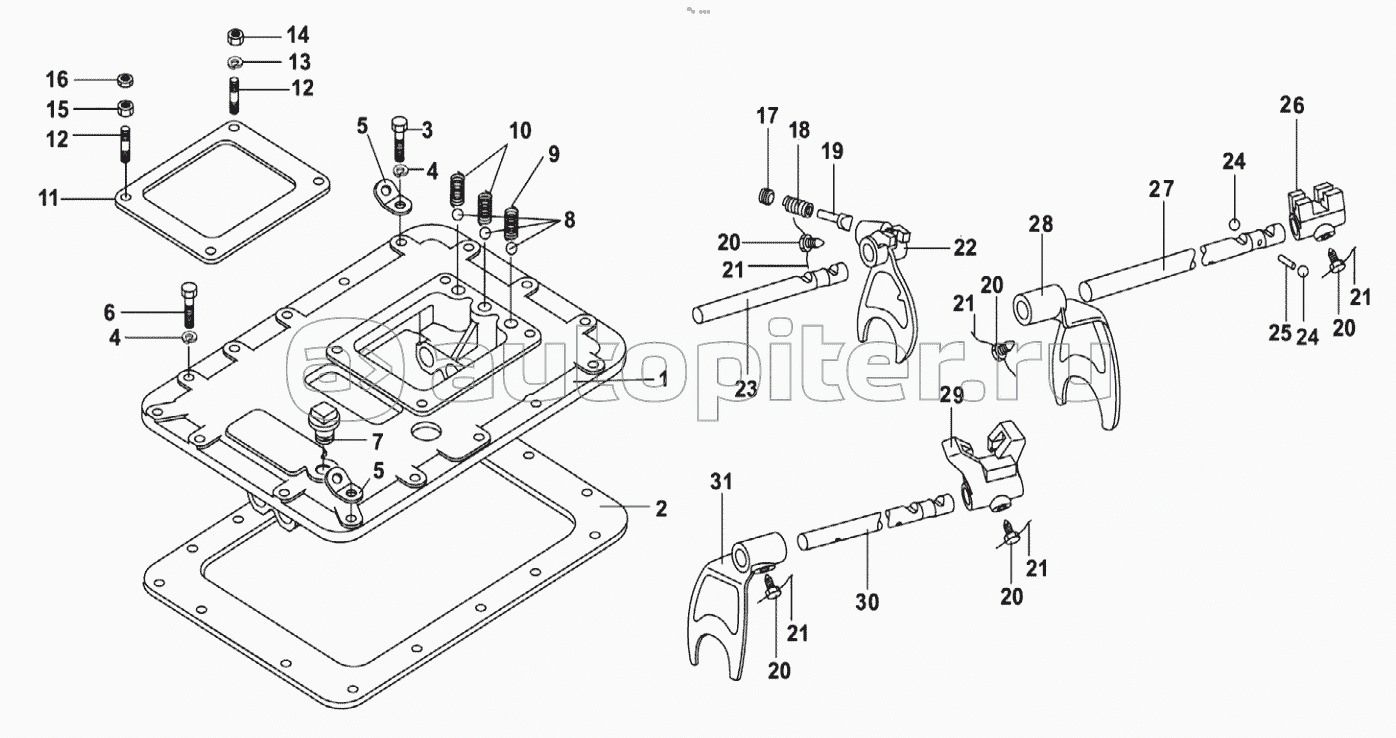 9JS135T-B THE TRANSMISSION COVER ASSEMBLY