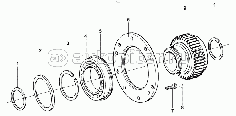9JS135T-B AUXILIARY BOX DRIVE GEAR ASSEMBLY