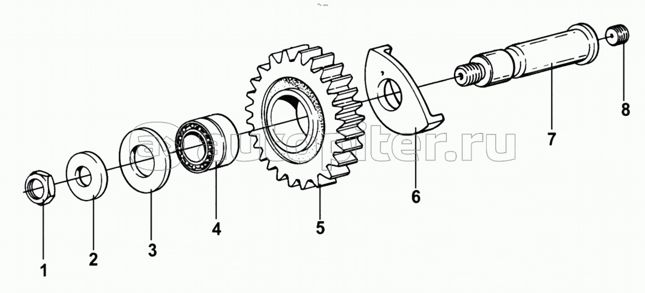 REVERSE GEAR SHAFT ASSEMBLY (FAST 12JS180TA)