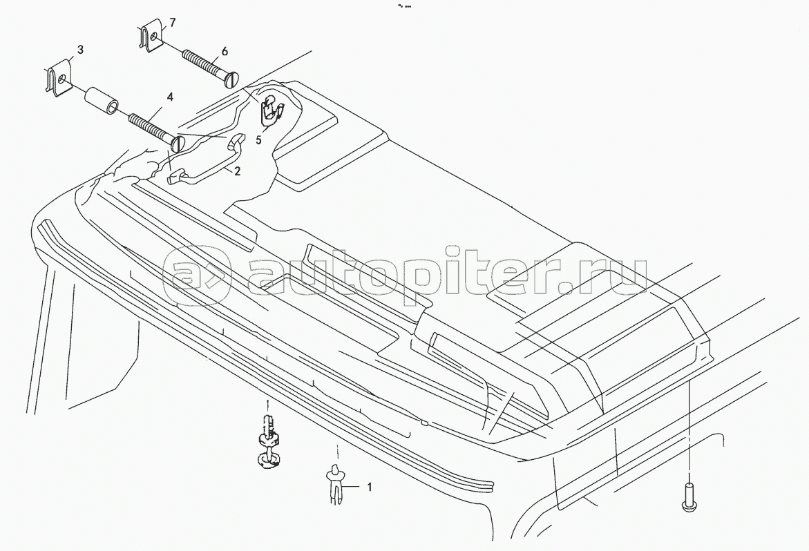HEADLINING WITH MOUNTING AND GRAB HANDLE
