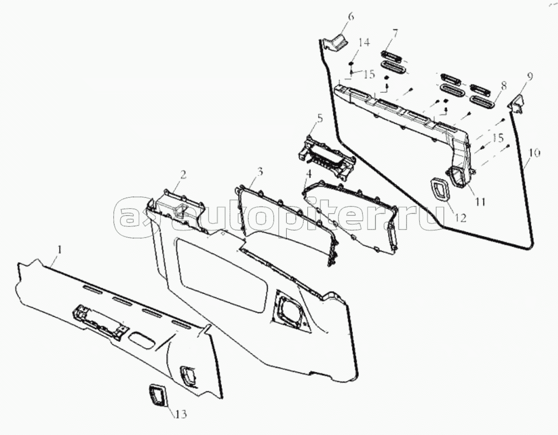LEFT DOOR INNER PANEL ASSENBLY (ELECTROMOTION)