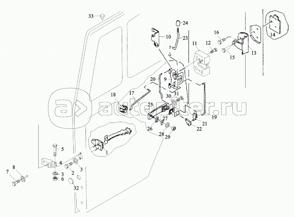 DOOR ARRESTOR AND DOOR ACUATING SYSTEM RIGHT