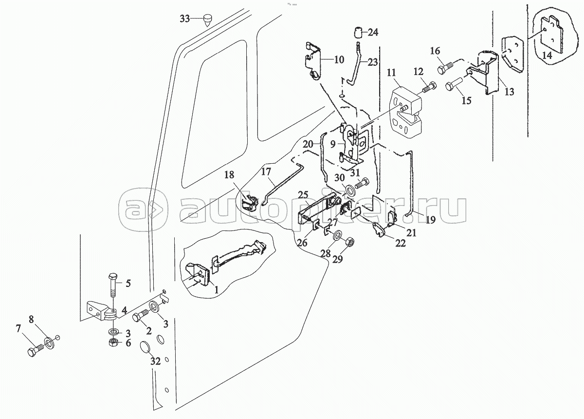 Door arrestor and door acuating system right