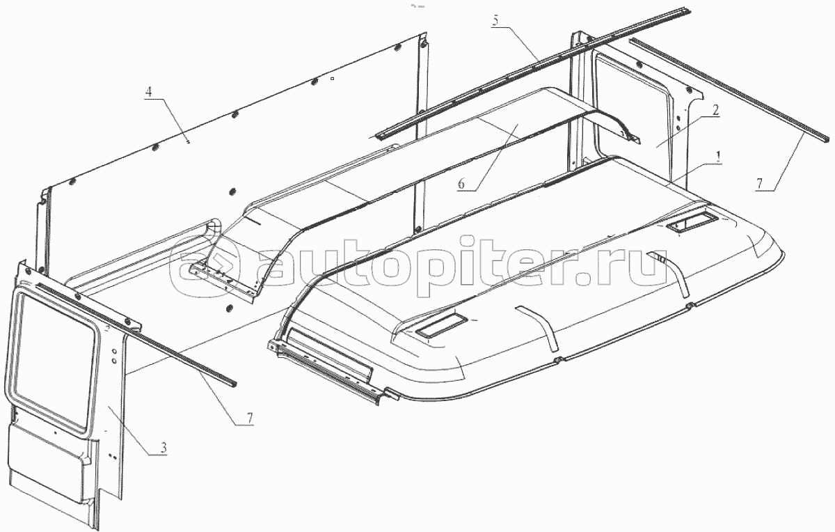 Side-wall paneling closed with nounting I