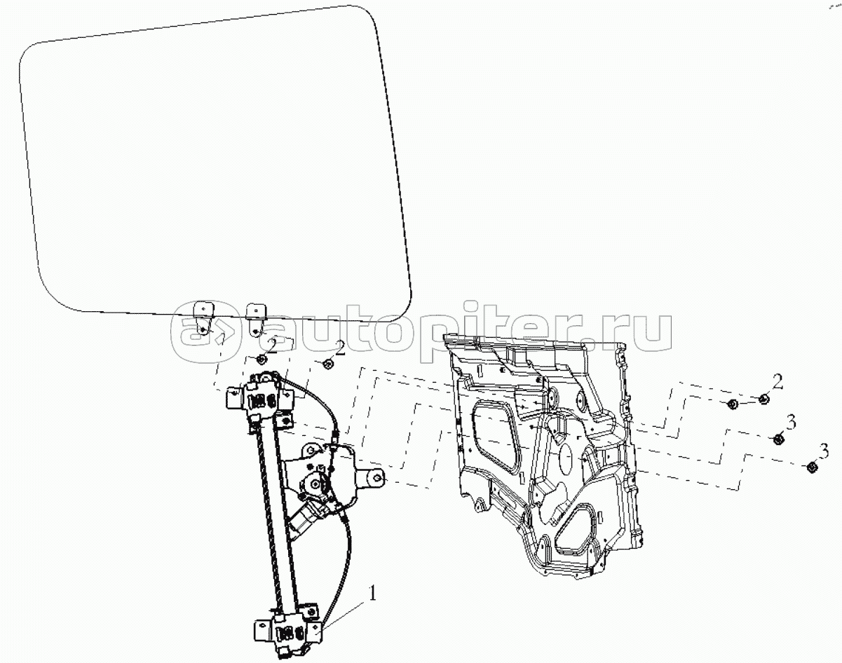 RIGHT DOOR WINDOW LIFTER (ELECTROMOTION)