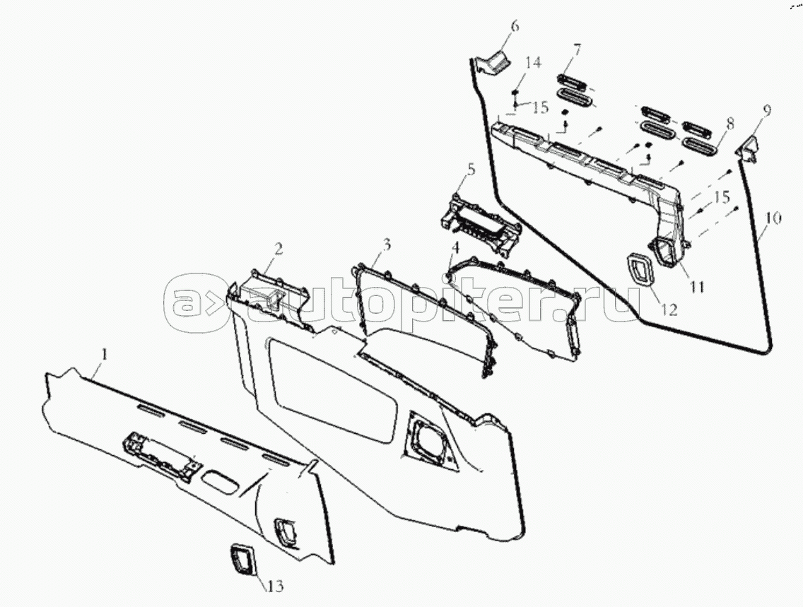 LEFT DOOR INNER PANEL ASSENBLY (ELECTROMOTION)