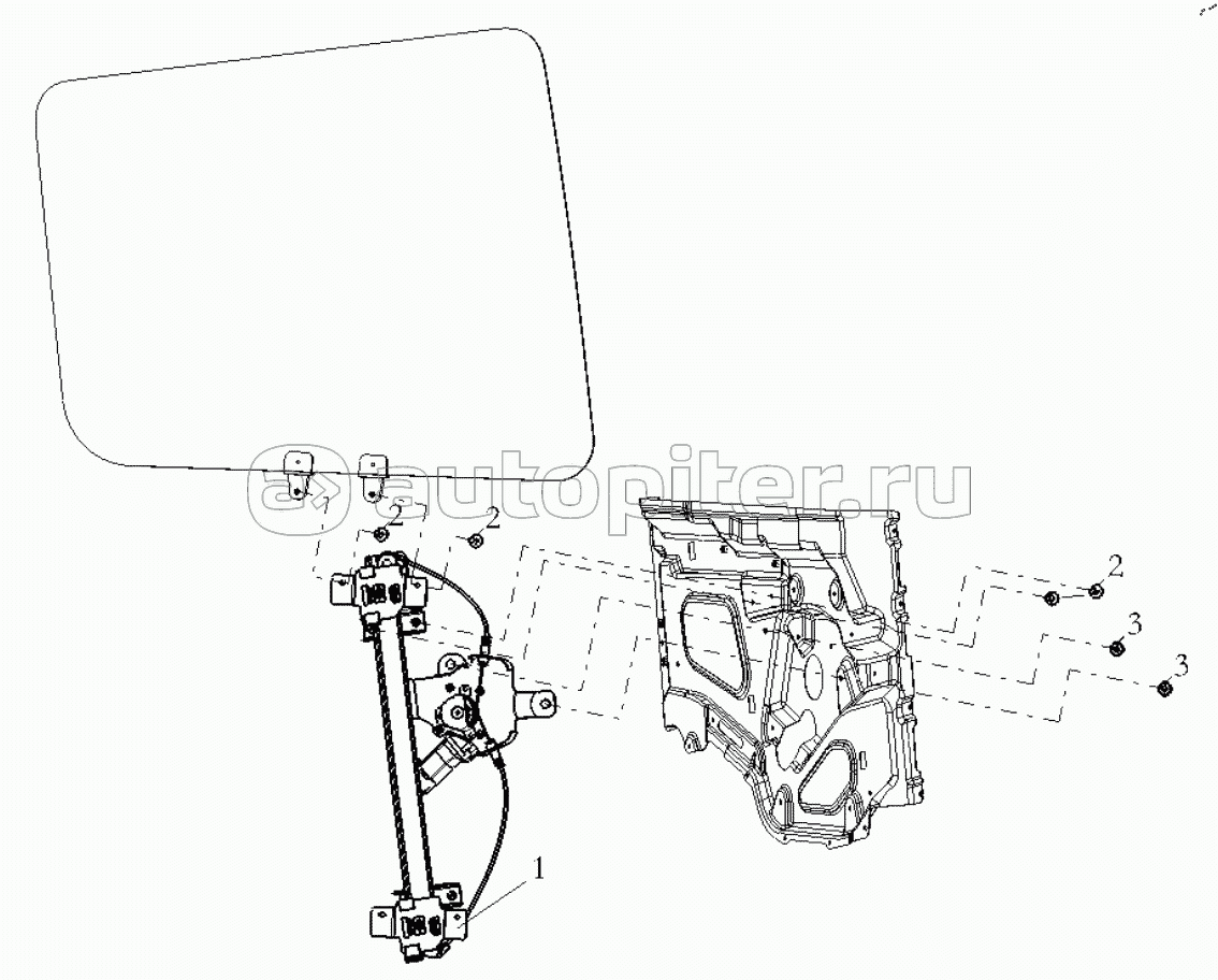 RIGHT DOOR WINDOW LIFTER (ELECTROMOTION)