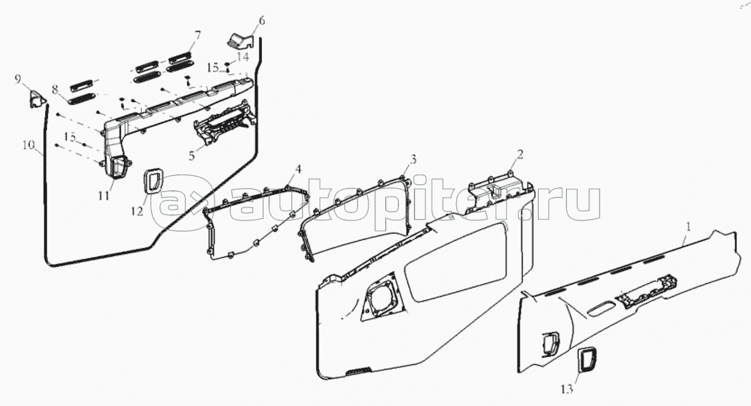 RIGHT DOOR INNER PANEL ASSENBLY (ELECTROMOTION)