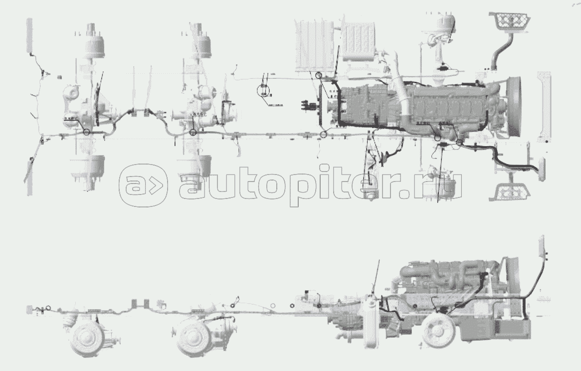 CHASSIS ELECTRICAL APPLIANCES/NON-TRACTOR/8Г—4/3175/1600/NO ELECTRIC FLIP/NO ABS/STORAGE II LEFT 1500/NEW SUSPENSION/FHQ/COLD AREA