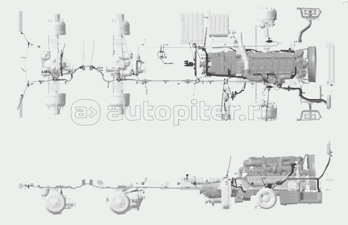 CHASSIS ELECTRICAL APPLIANCES/ISME30/8Г—4/CENTRAL SWITCH/ELECTRONICALLY CONTROLLED FAN/ACCUMULATOR II SHAFT 1500/EXHAUST BRAKE/FHQ/COLD ZONE