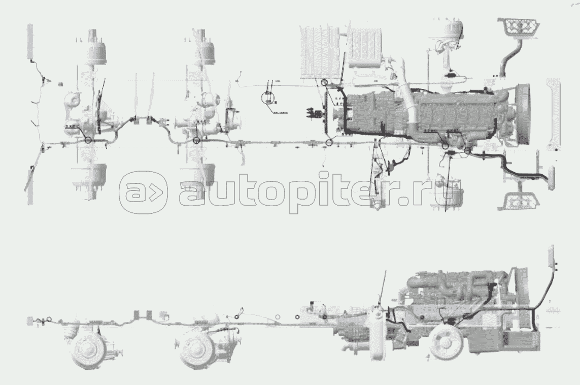 CHASSIS ELECTRICAL APPLIANCES/ISME30/8Г—4/CENTRAL SWITCH/ELECTRONICALLY CONTROLLED FAN/ACCUMULATOR II SHAFT 1500/EXHAUST BRAKE/FHQ/COLD ZONE