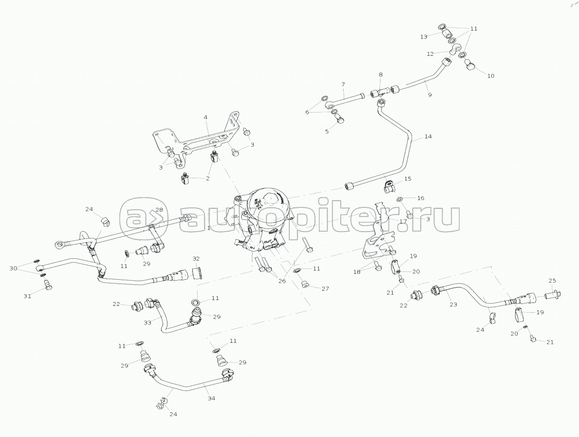202-S0151-0015 Топливный фильтр (CB28-18/SAE соединение)
