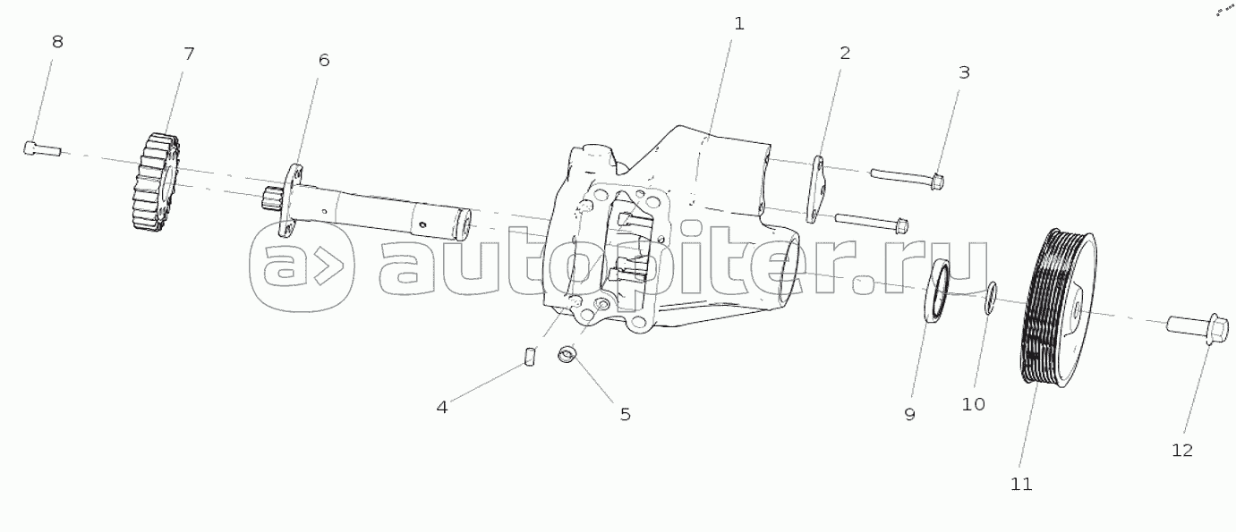 202-38500-6176/1 Масляный насос высокого давления