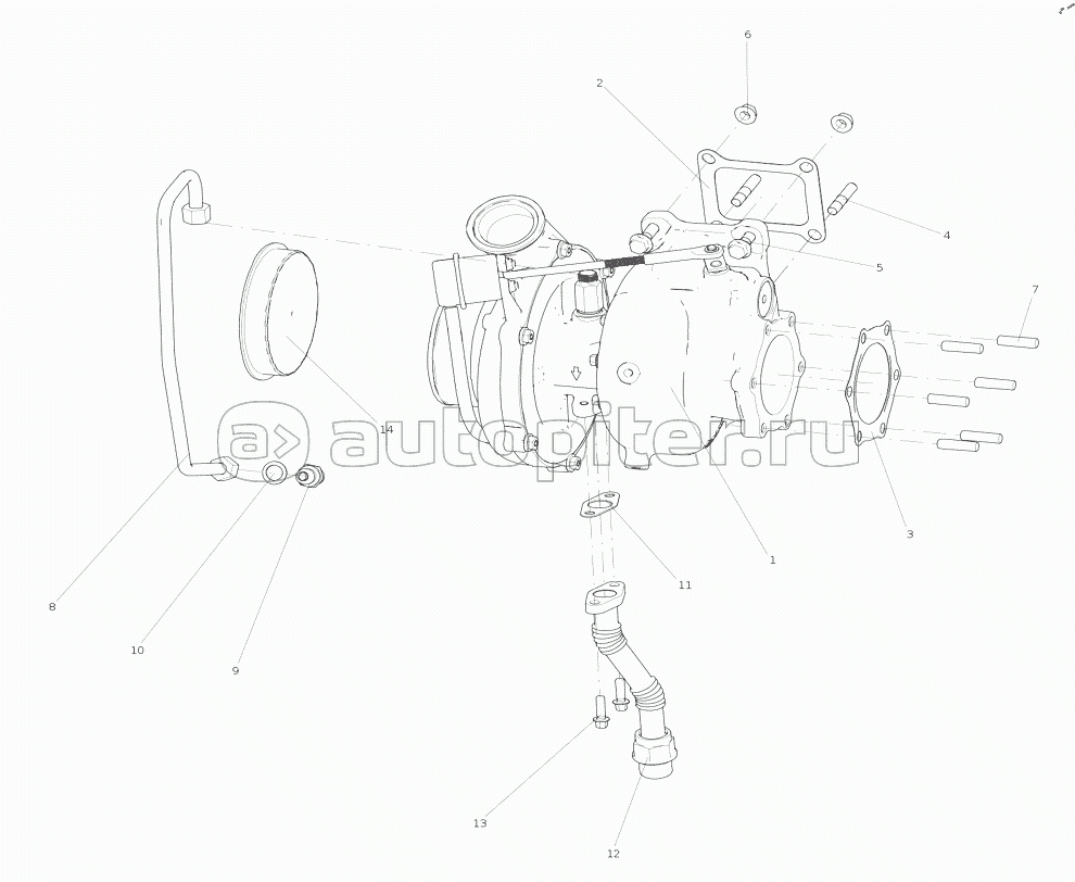 202-0070-0729 Газотурбонагнетатель (MC13 TC оптимизация)