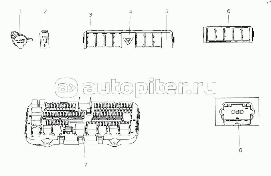 AC962258000001 Основное электрооборудование кузова