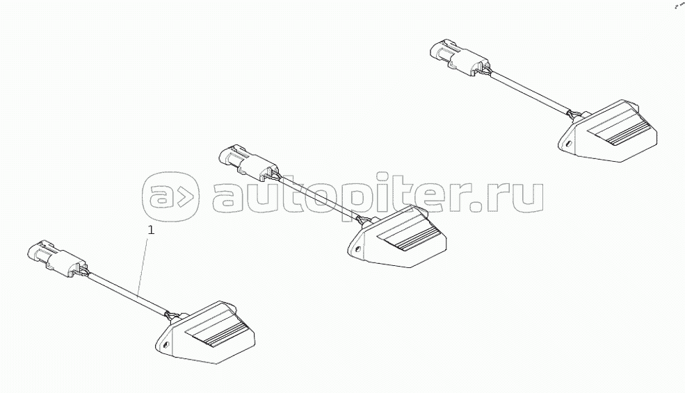 YC9600770900205 Провод заднего фонаря C7H (RM/70/250/ Звуковой сигнал заднего хода/с отдельной подсветкой номерного знака/BK/KISSLI