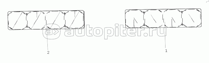 AC99258100101 Комбинированный задний фонарь с боковым габаритным
