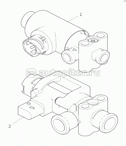 AC99253676903 Электромагнитные клапаны (Торможение выхлопным газом +Разница в колесах)