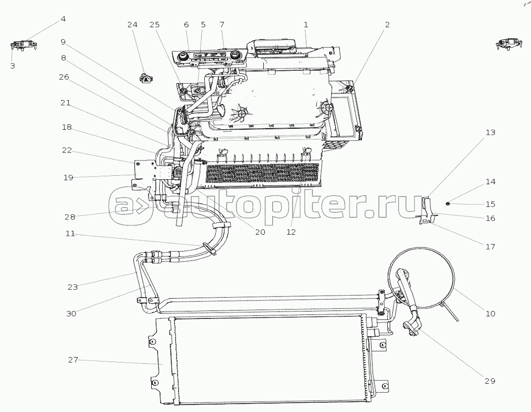 AC16D82-000030 Кондиционирование воздуха в широкой кабине (C9H +MC13)